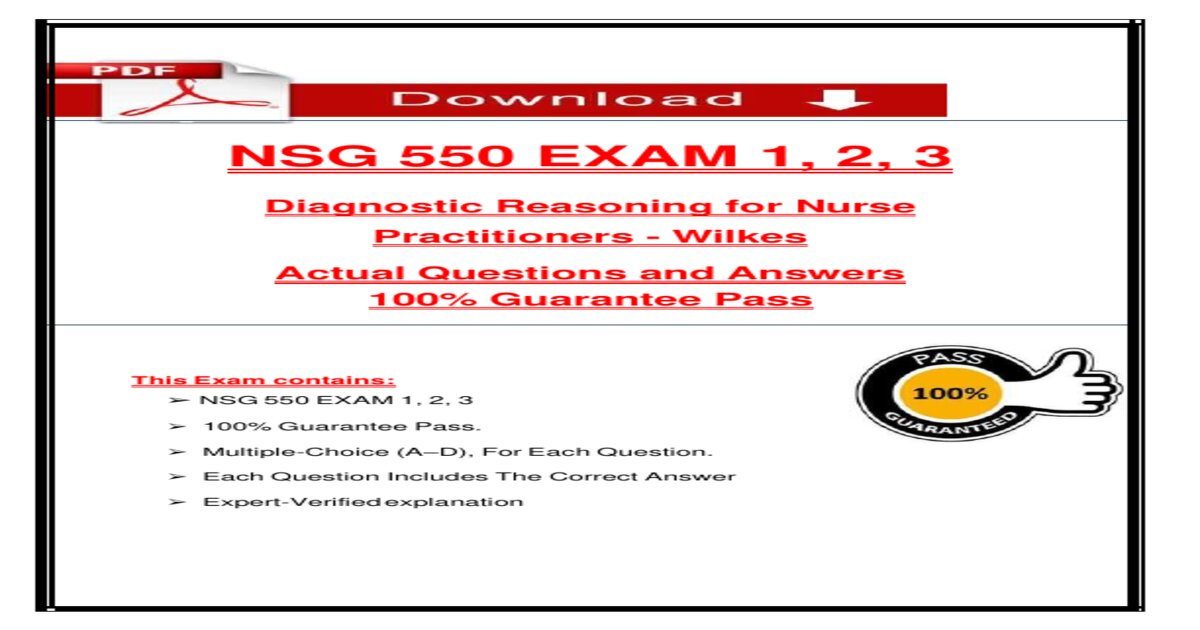 Wilkes nsg 550 exam 1 2 3