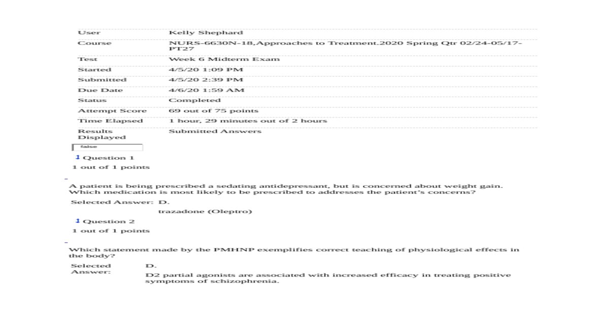 Nurs 6630 midterm docx