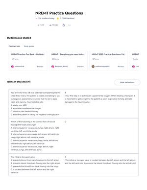 NREMT Practice Questions