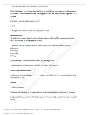 BIOD 171 Final Exam Questions and Answers | Updated 2026 Study Guide