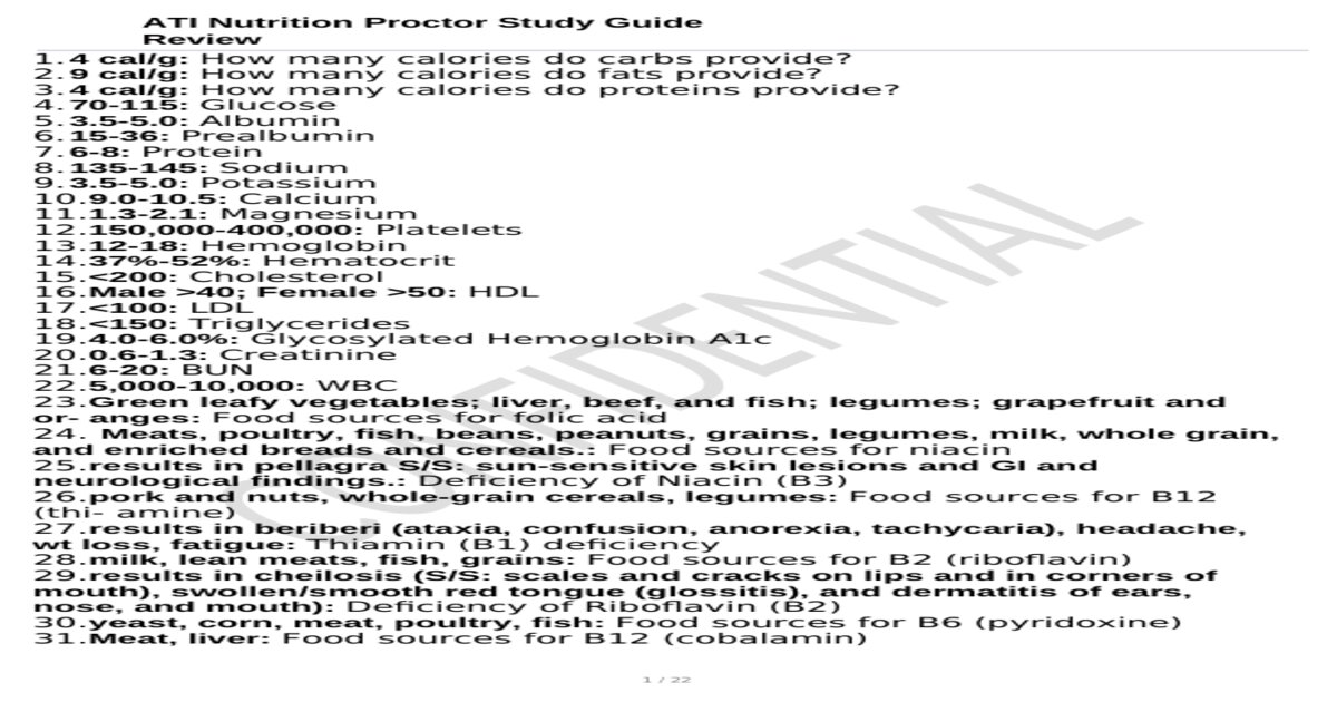 ATI Nutrition Proctored Exam Retake (2023/2025) with NGN Questions and Verified Answers, Guaranteed