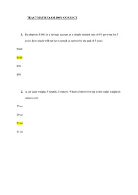 TEAS 7 Math Questions and Answers – Comprehensive Exam Preparation Guide