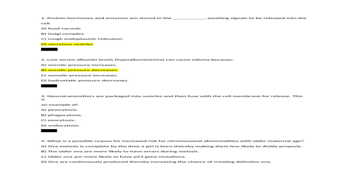 Pathophysiology: A Practical Approach Lachel Story Additional Test Bank