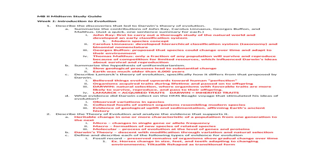 UNE Bio 1011 Week 2 Midterm and Week 3 Questions with Actual Detailed Solutions