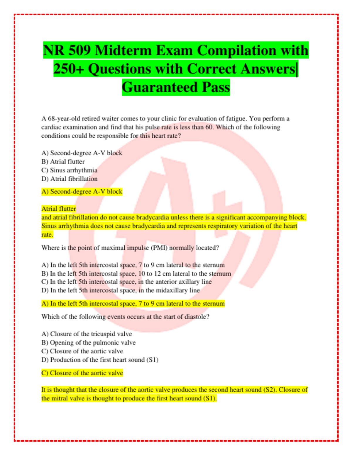 Nr 509 midterm exam preview