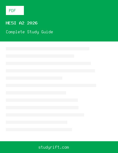 HESI A2 2026 Complete Study Guide — All Sections 300+ Questions with Verified Answers