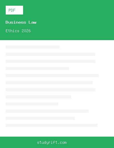 Business Law and Ethics 2026 Final Exam Study Guide — 200 Questions with Verified Answers