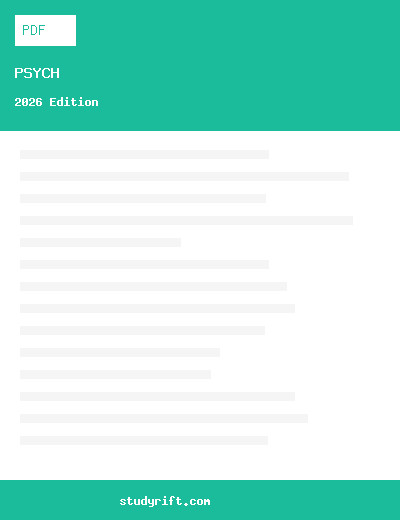 Psychology 101 Final Exam 2026 Complete Study Guide 300 Questions Answers