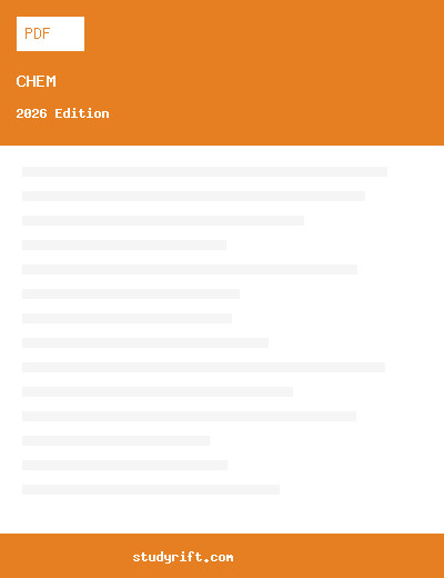 General Chemistry 2026 Complete Study Guide 300 Questions with Solutions