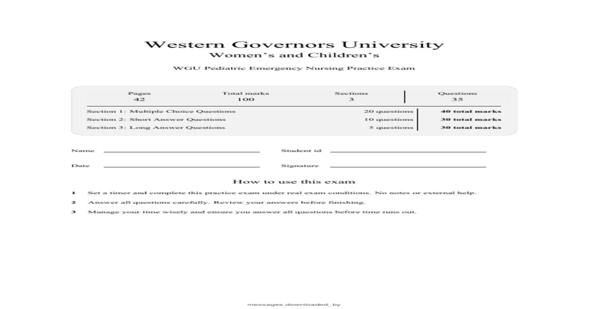 WGU D447 Women’s and Children’s | OA | HESI NCLEX style | Questions and Answers | Latest 2025/2026 Update | 100% Correct.
