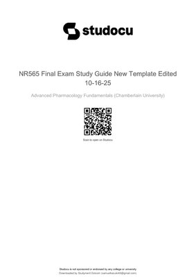 NR 565 / NR565 Week 1 Quiz bank | Chapters 2, 7, 8 | LATEST, Q & A | Chamberlain College