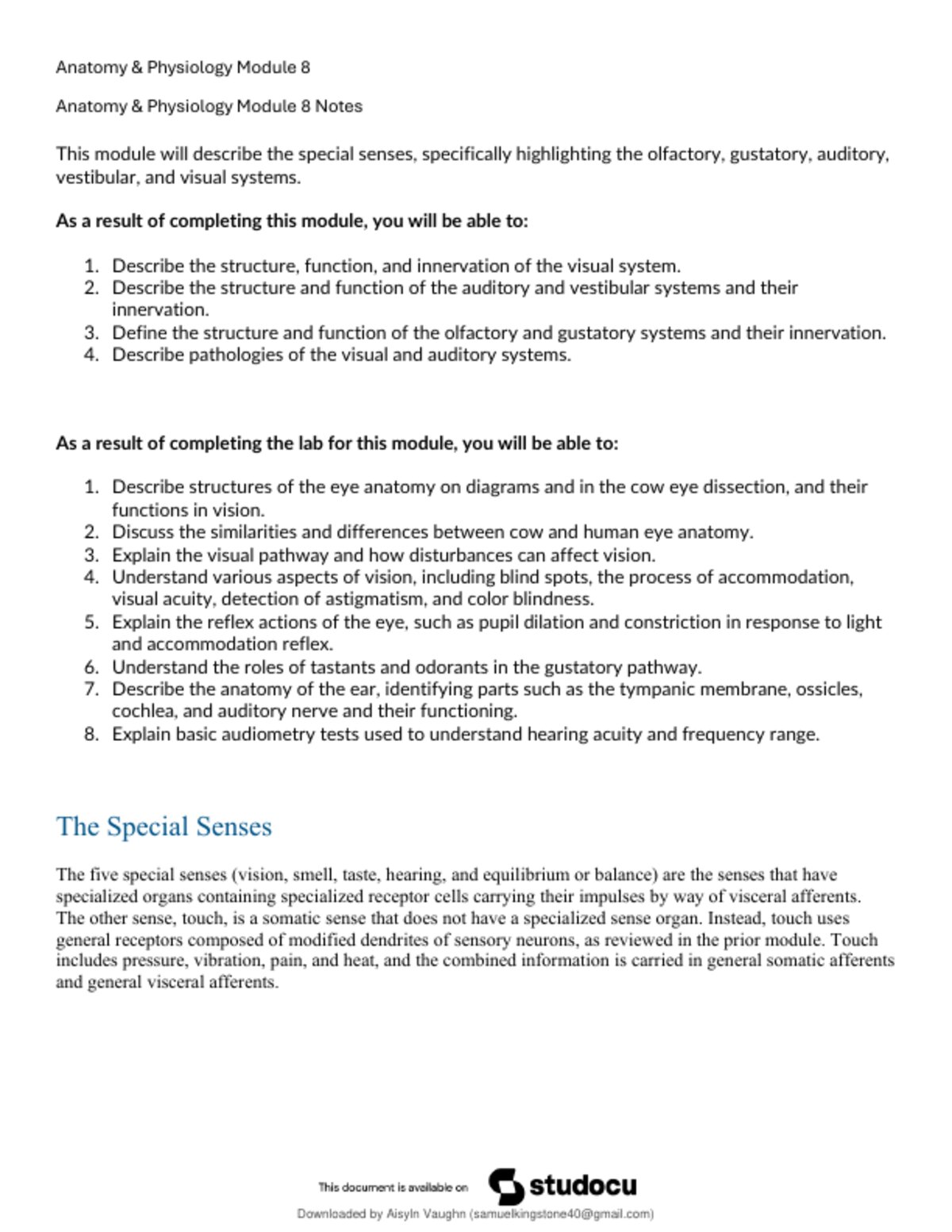 BIOL251 Human Anatomy & Physiology I w/Lab 2026 | Module 8 Exam Review |70+ Questions and Answers Summary |LockDown Browser |Portage Learning preview