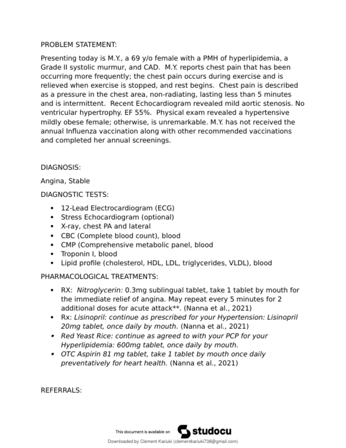 NR-601 Week 2 iHuman Stable Angina preview