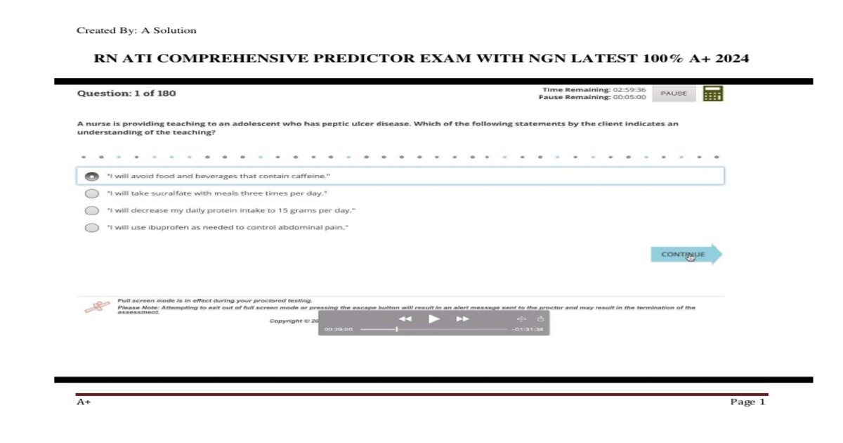 ATI RN Comprehensive Predictor 2026 | Full Test Bank (Forms A, B and C) with Questions