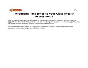 Introducing Tina Jones in Health Assessment: Complete Case Study Overview