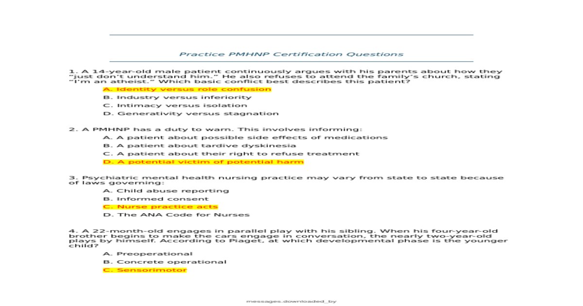 BARKLEY PMHNP EXAM 2026 – REVISED TEST BANK + VERIFIED Q&A | COMPLETE STUDY PDF